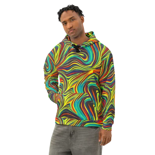 Voltage Veil on a Cotton Hoodie