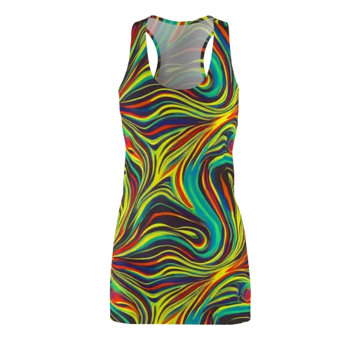 Voltage Veil on a Racerback Dress