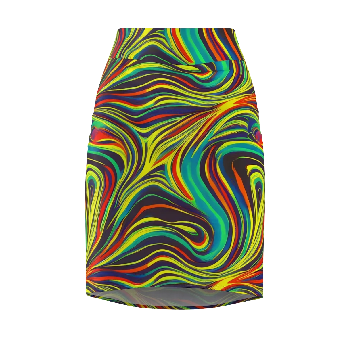 Voltage Veil on Pencil Skirt — Front