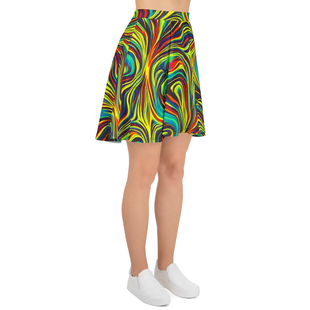 Voltage Veil on Skater Skirt — Right