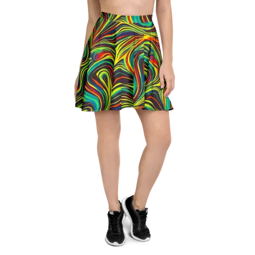 Voltage Veil on a Skater Skirt