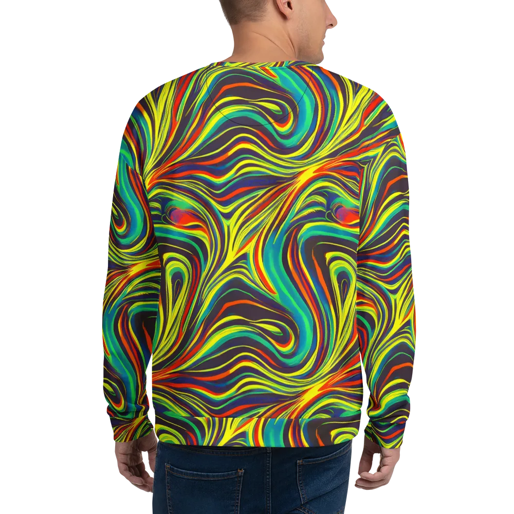 Voltage Veil on Sweatshirt — Back
