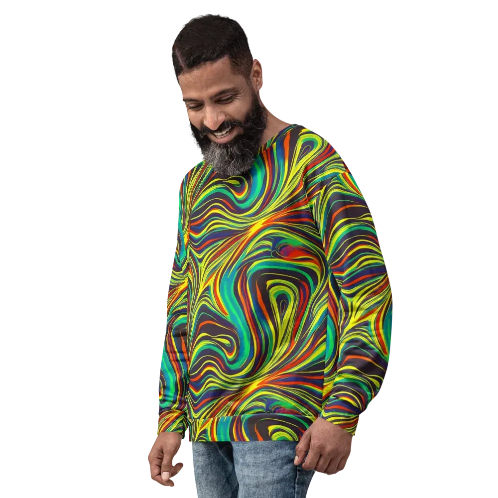 Voltage Veil on Sweatshirt — Left Front