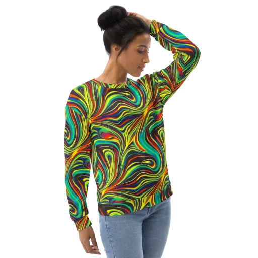 Voltage Veil on a Sweatshirt