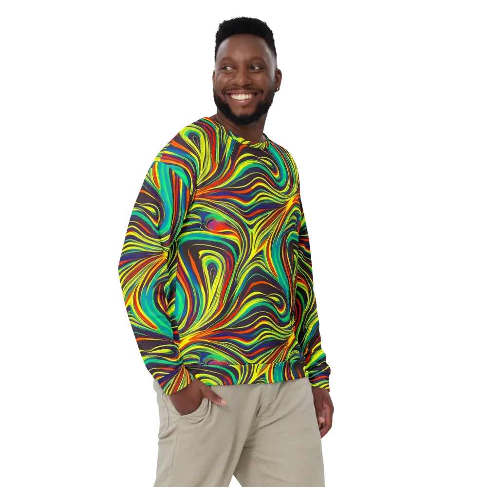 Voltage Veil on Sweatshirt — Front