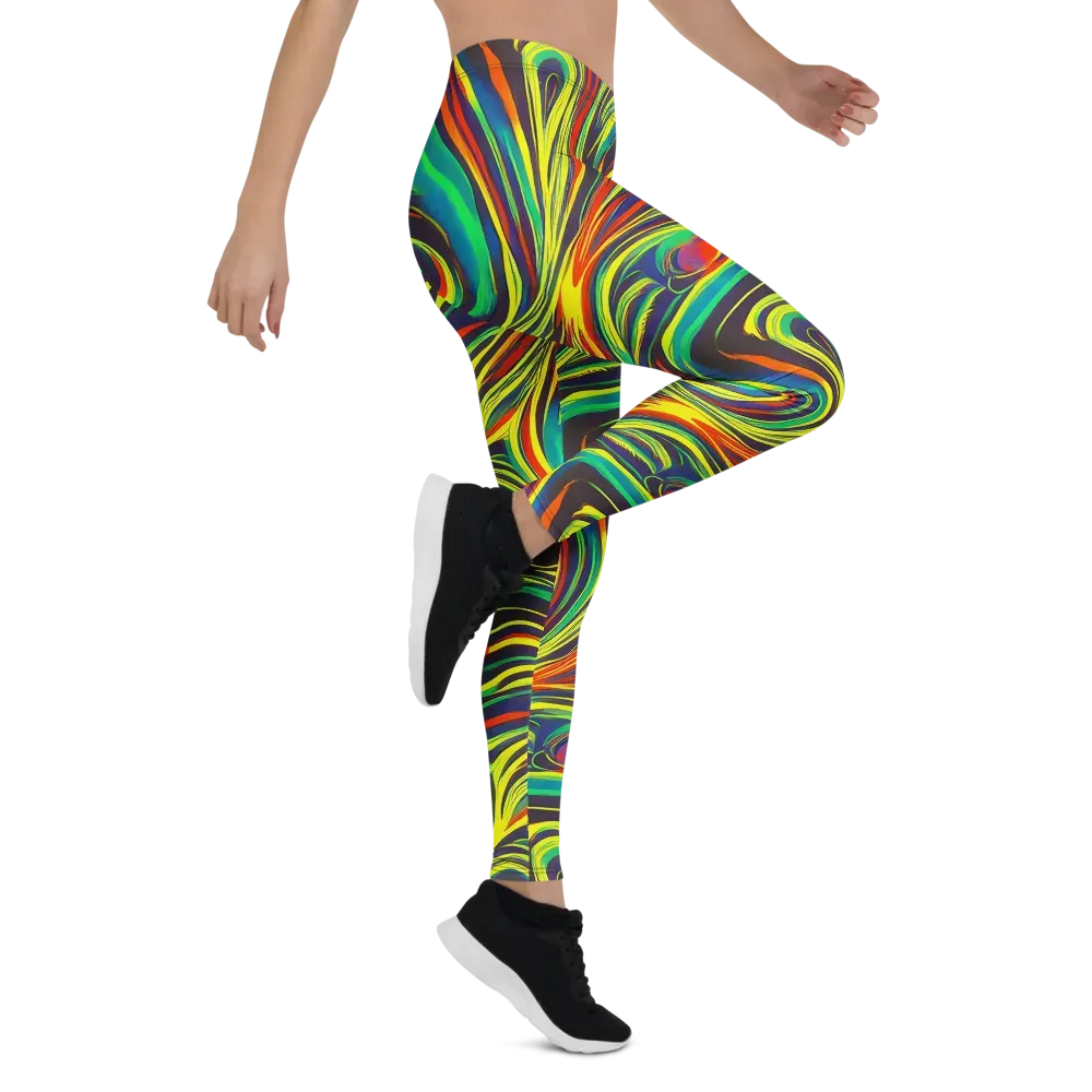 Voltage Veil on Leggings — Right