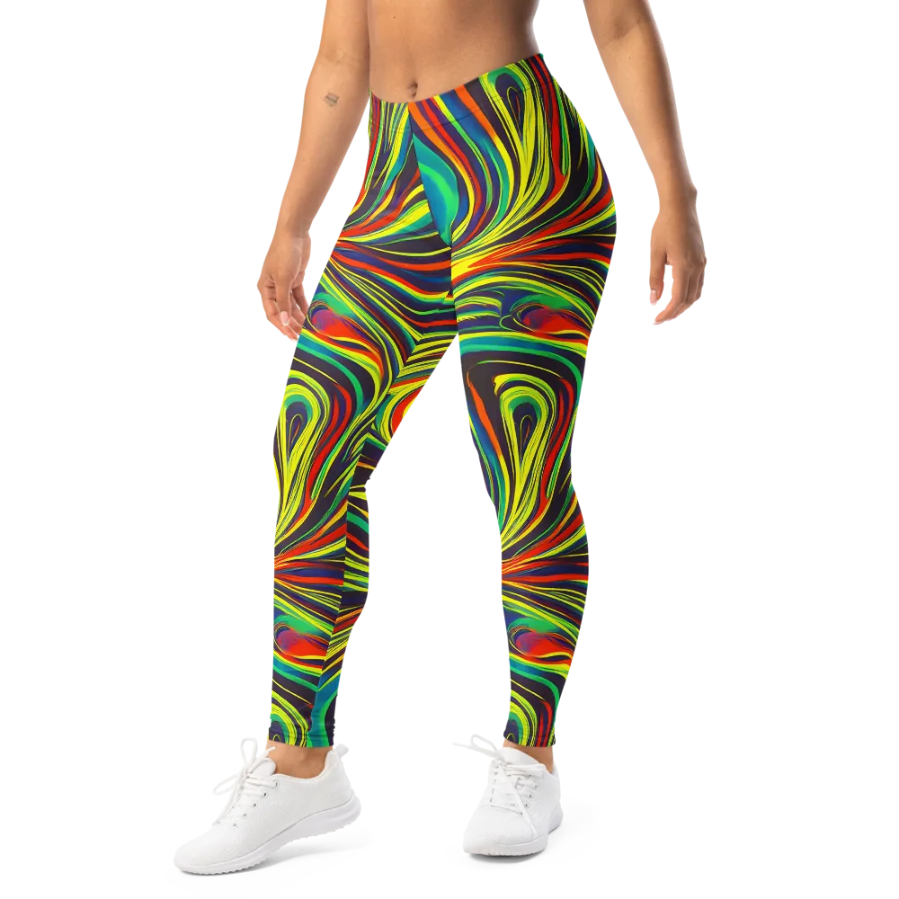 Voltage Veil on Leggings — Left Front