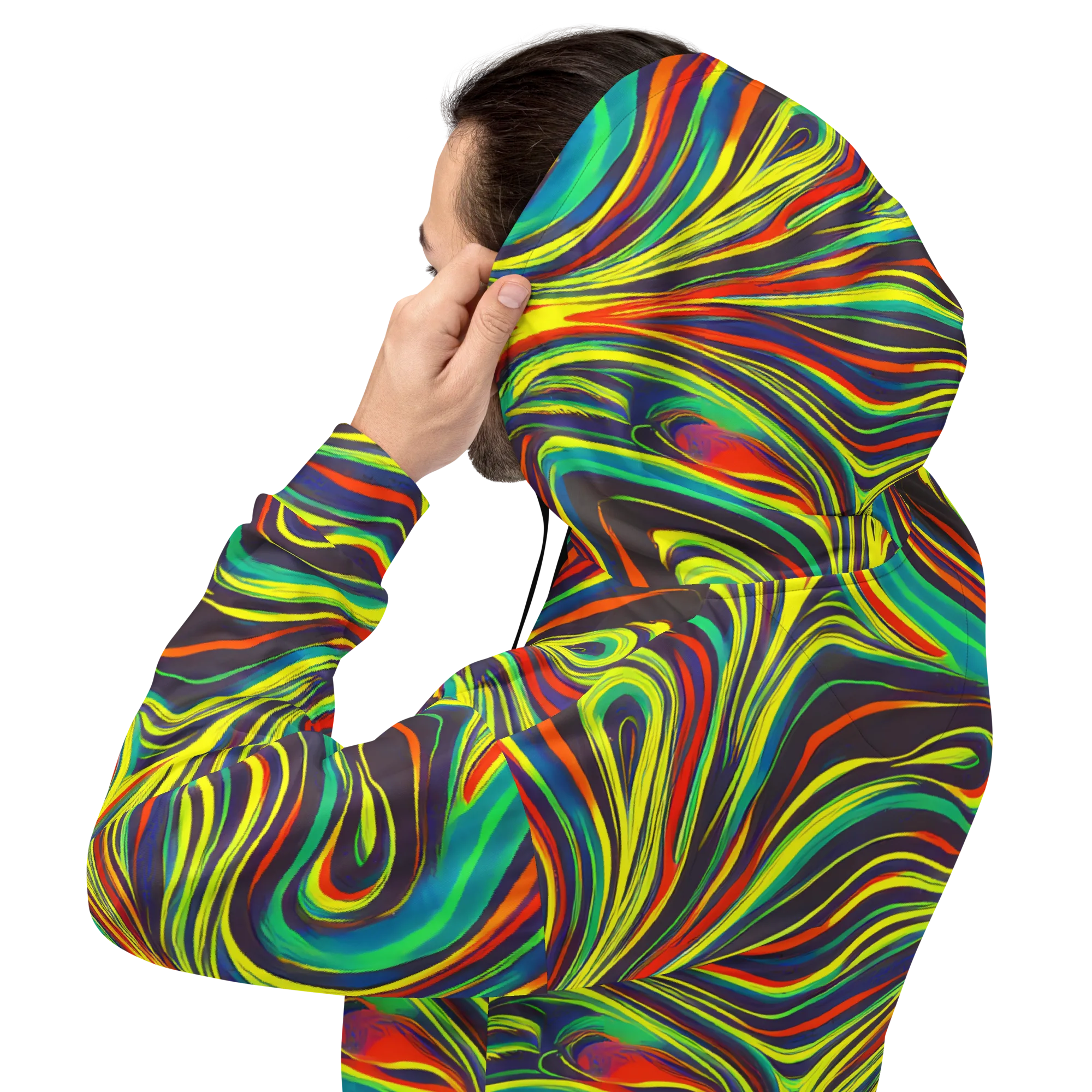 Voltage Veil on Hoodie — Back