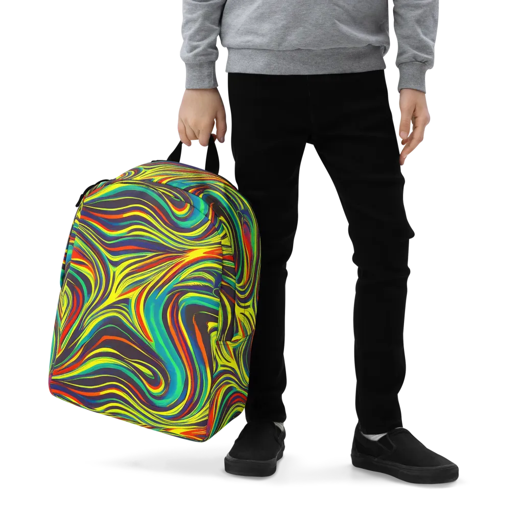 Voltage Veil on Minimalist Backpack — Zoomed-in