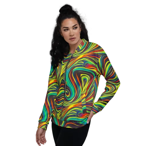 Voltage Veil on a Bomber Jacket