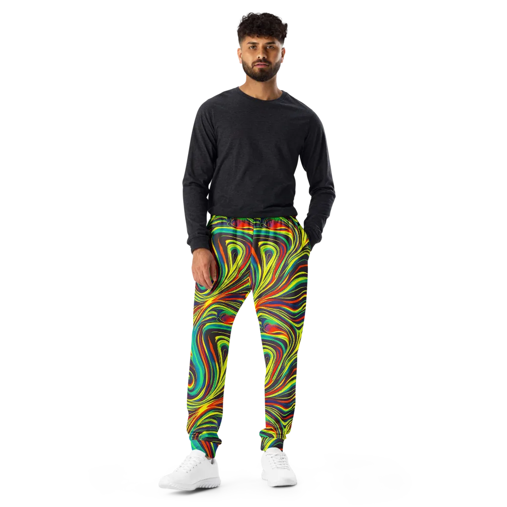 Voltage Veil on Men's Joggers — Front