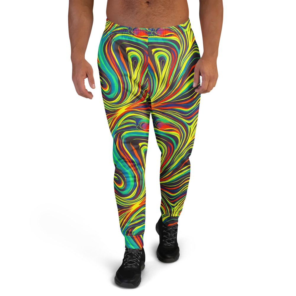 Voltage Veil on Men's Joggers — Front