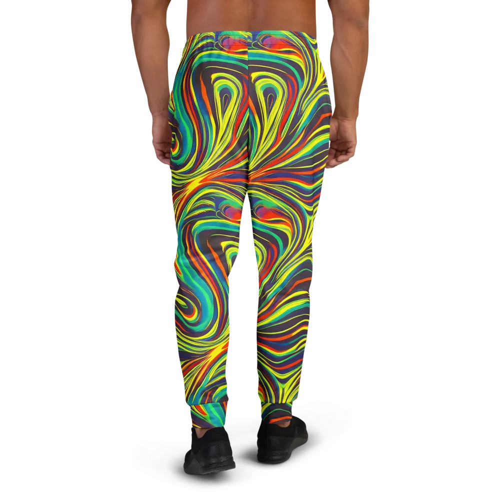 Voltage Veil on Men's Joggers — Back