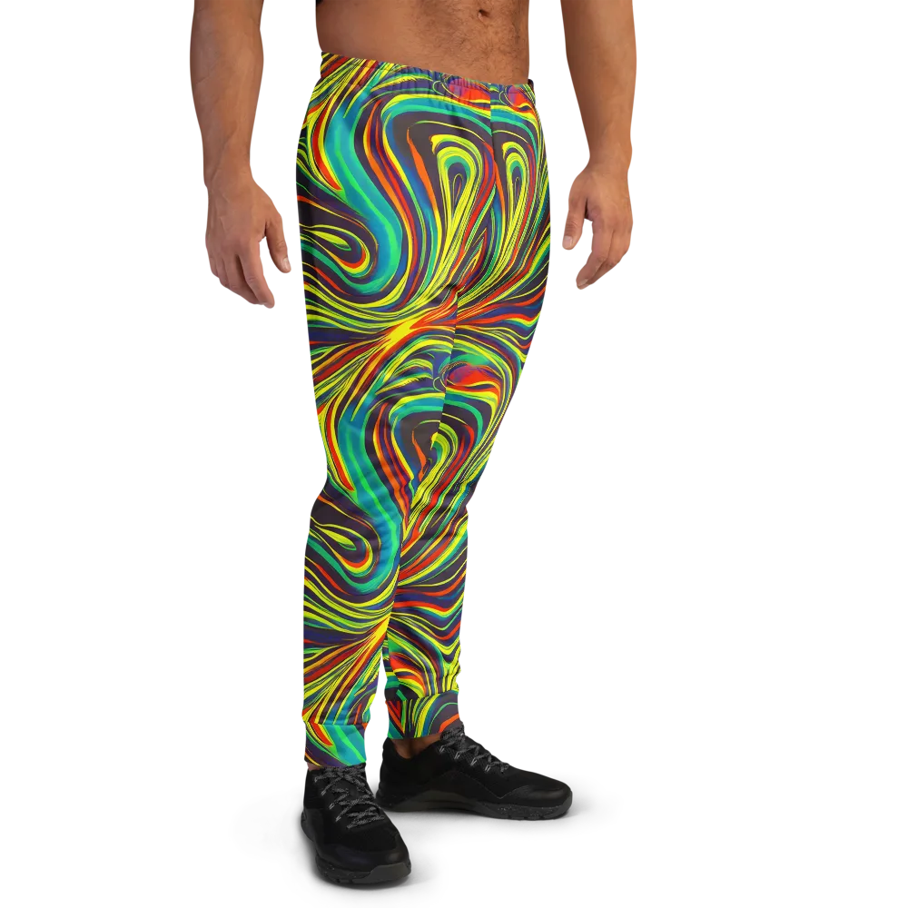 Voltage Veil on Men's Joggers — Right