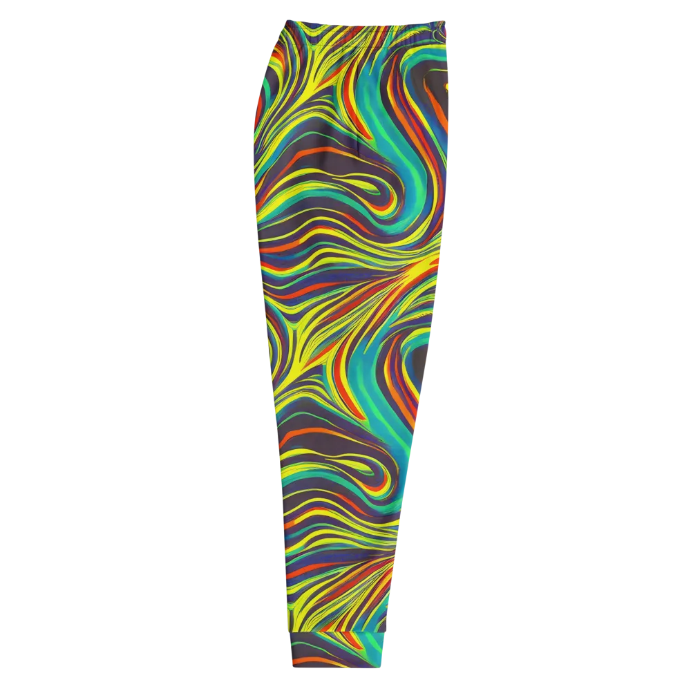 Voltage Veil on Men's Joggers — Right