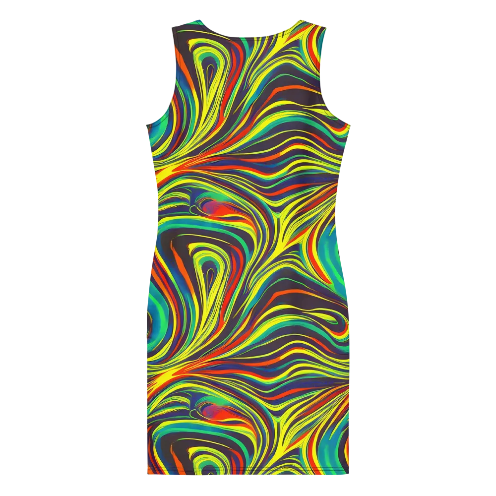 Voltage Veil on Bodycon Dress — Back