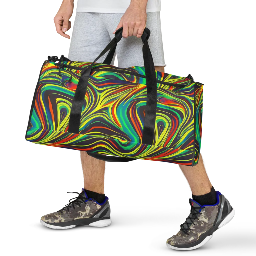 Voltage Veil on Duffle Bag — Front