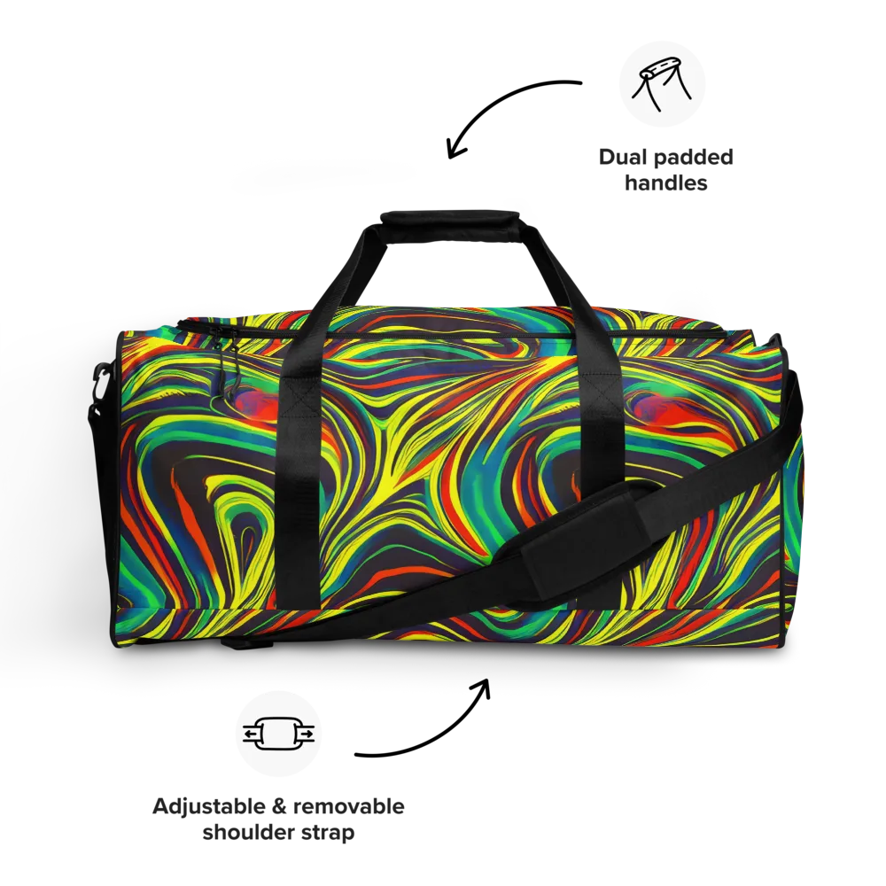 Voltage Veil on Duffle Bag — Front