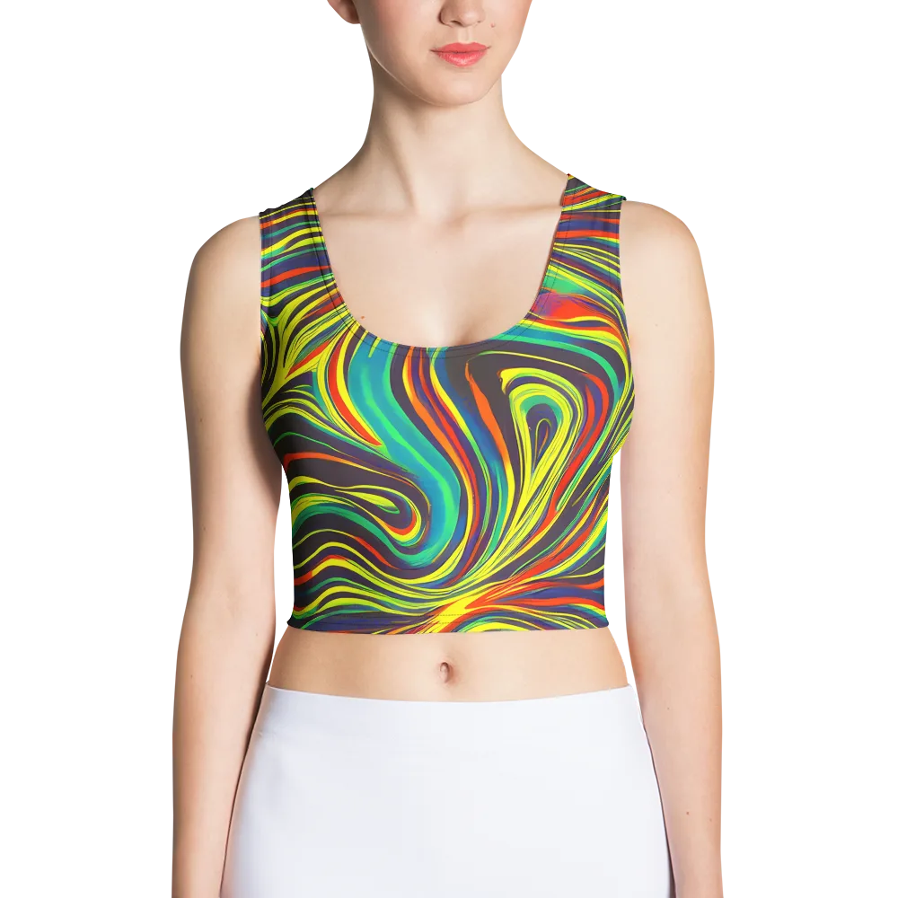 Voltage Veil on Crop Top — Front