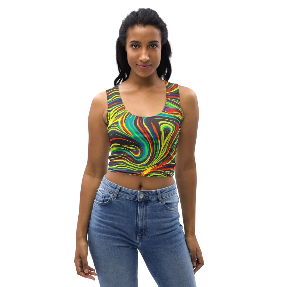 Voltage Veil on Crop Top — Front