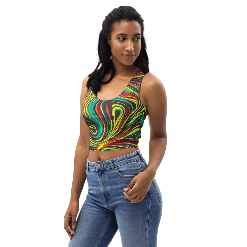 Voltage Veil on Crop Top — Left Front