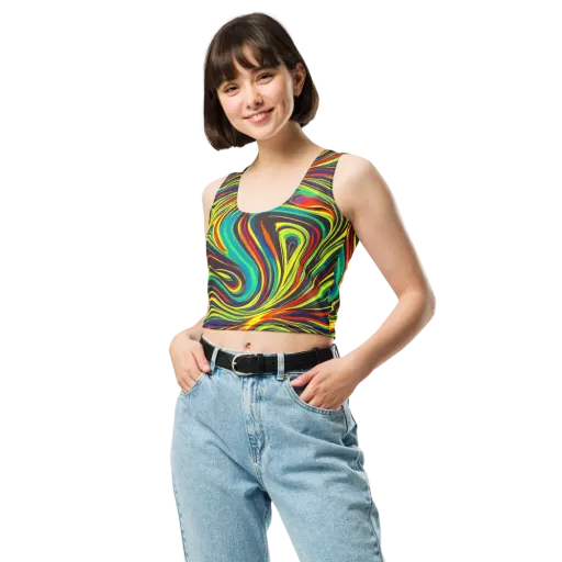 Voltage Veil on a Crop Top