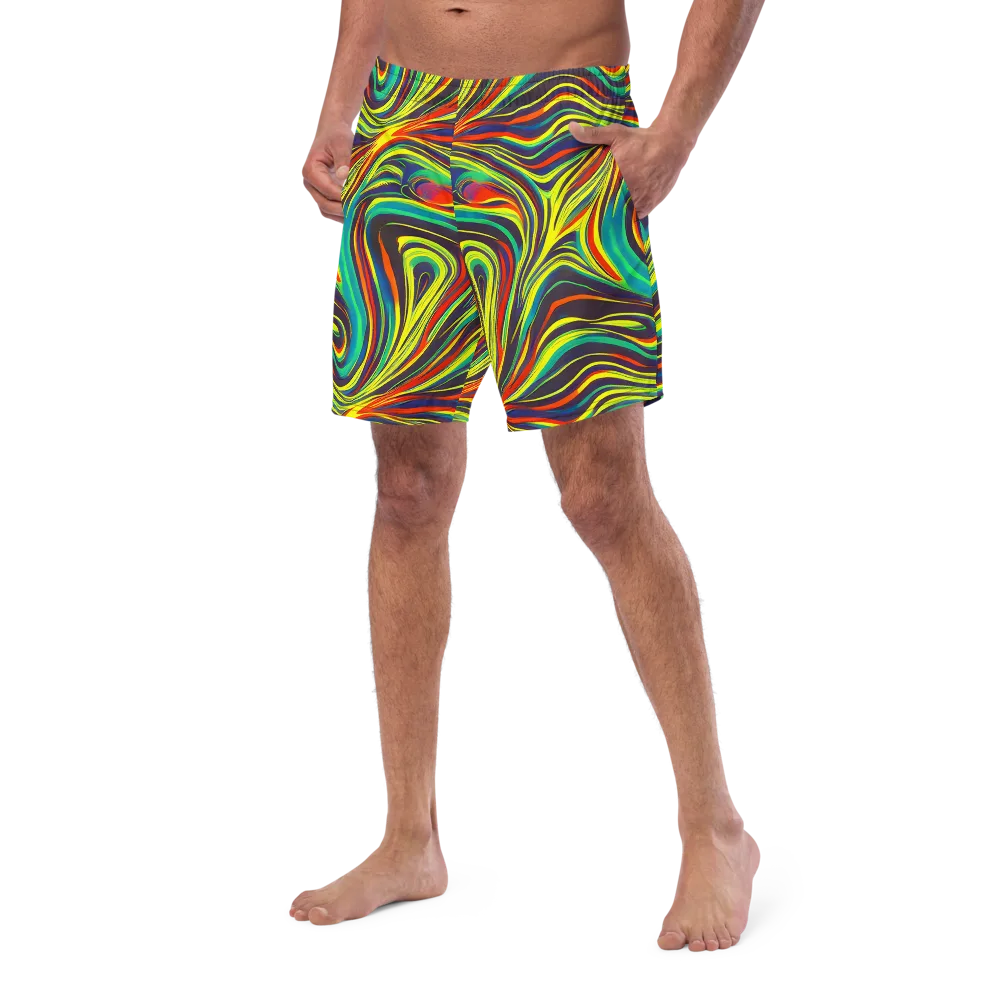 Voltage Veil on Swim Trunks — Left Front