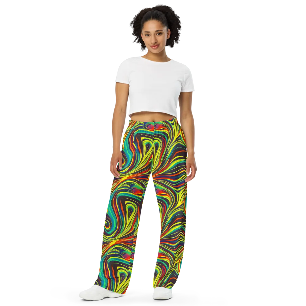 Voltage Veil on Wide-Leg Pants — Front