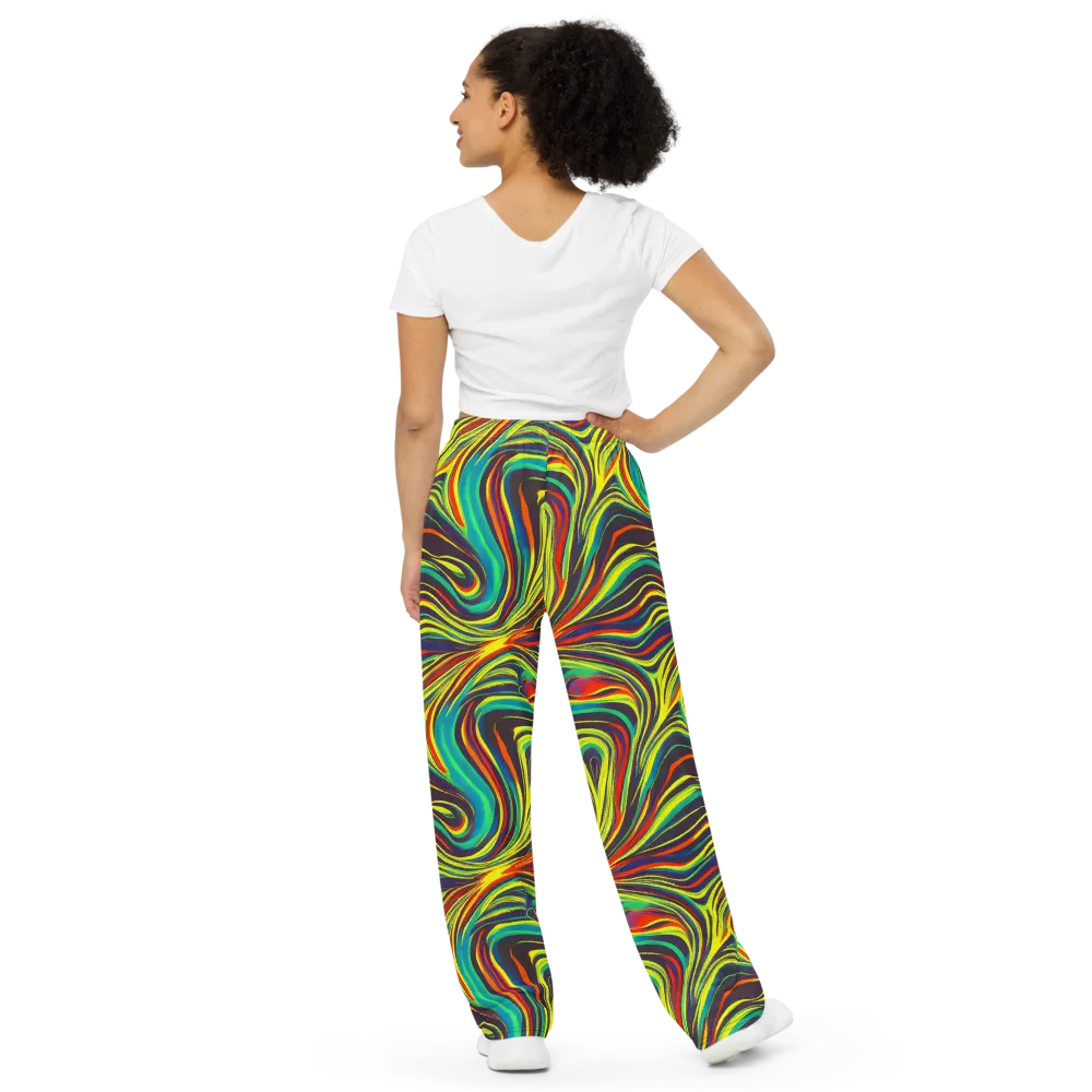 Voltage Veil on Wide-Leg Pants — Back