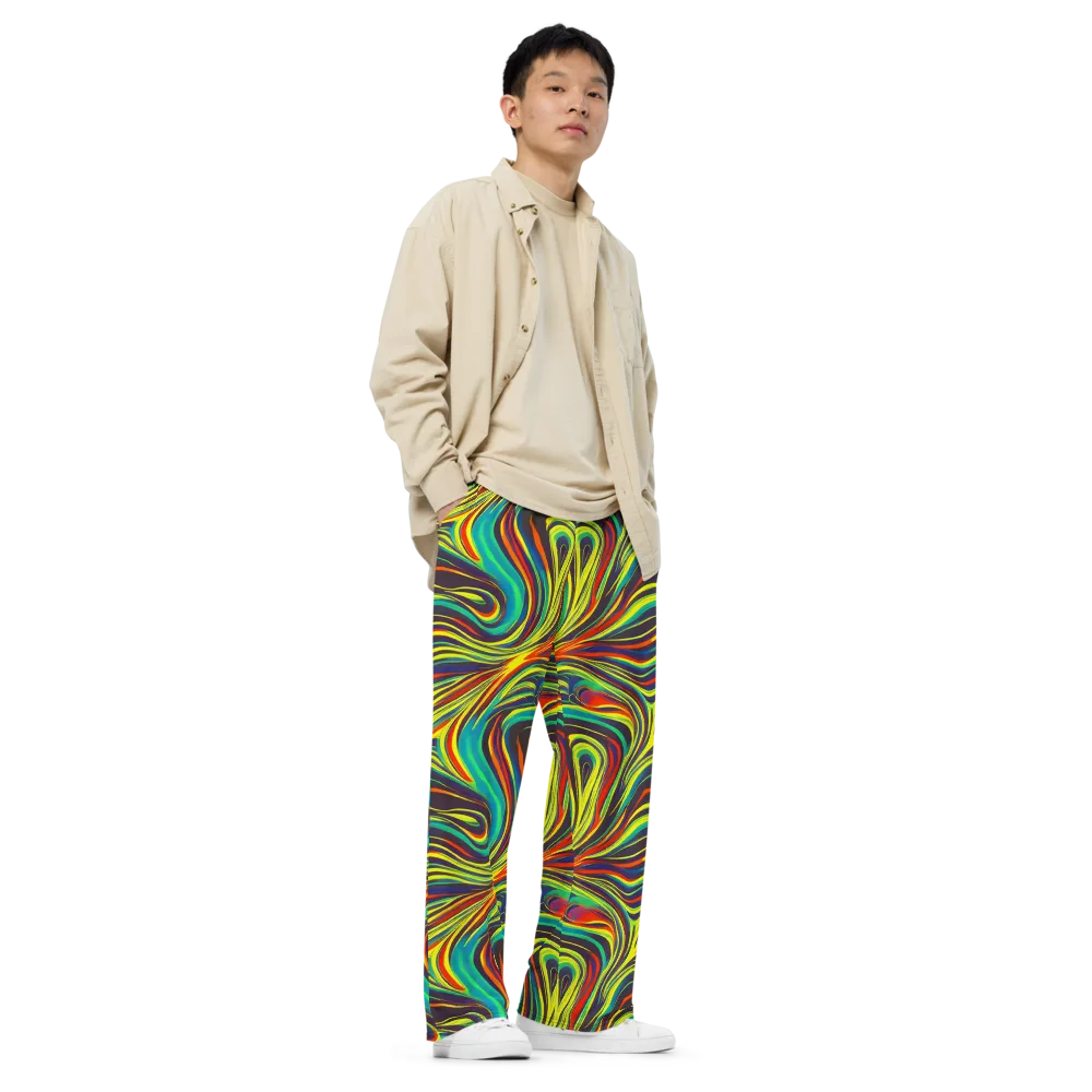 Voltage Veil on Wide-Leg Pants — Right Front