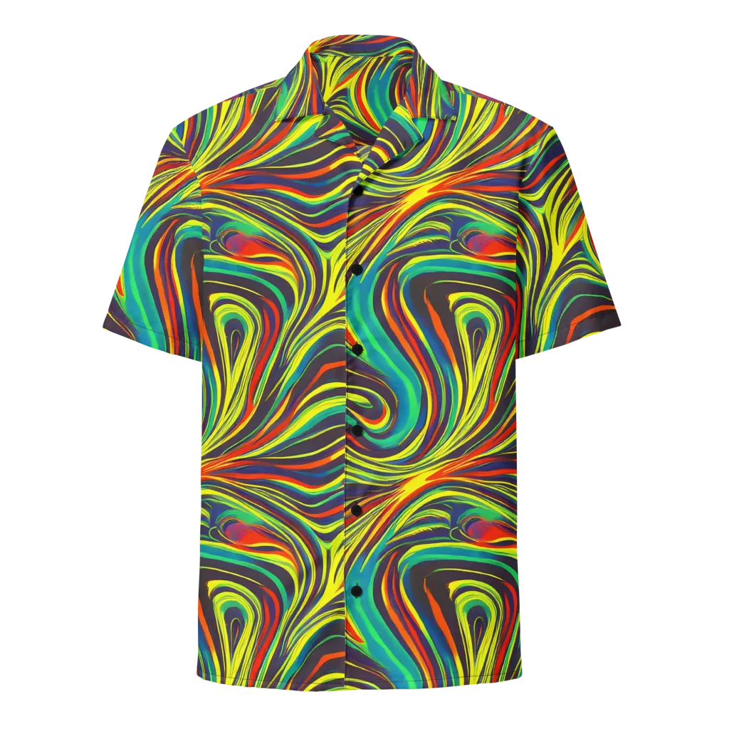 Voltage Veil on Button Shirt — Front