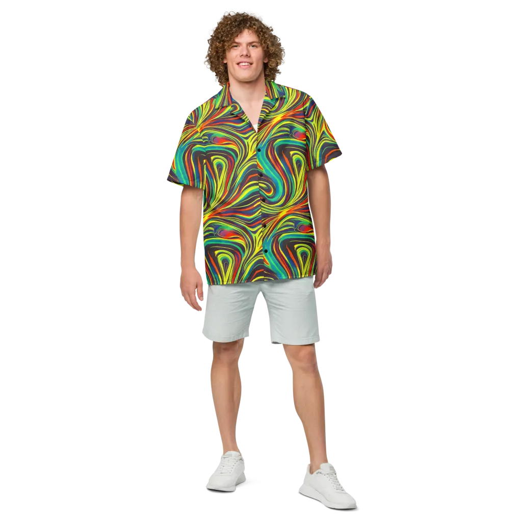 Voltage Veil on Button Shirt — Front