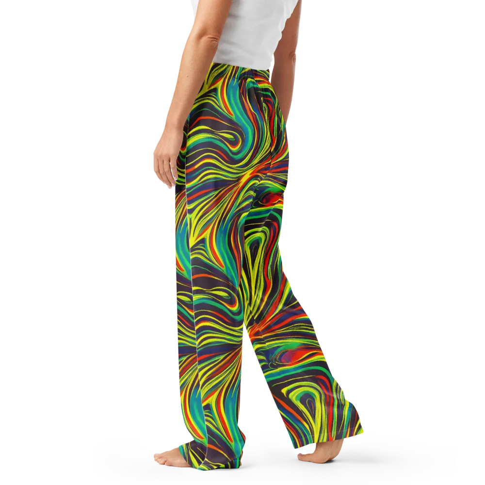 Voltage Veil on Women's Pajama Pants — Left