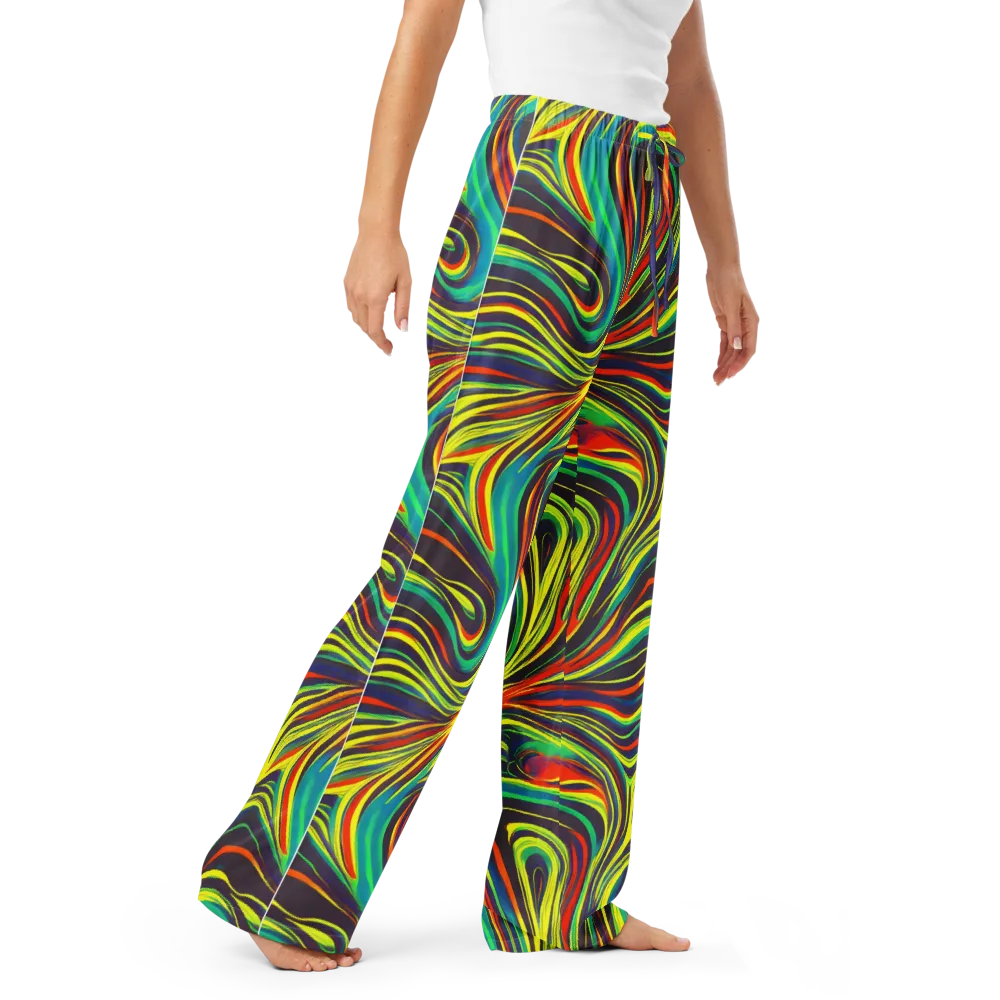 Voltage Veil on Women's Pajama Pants — Right Front