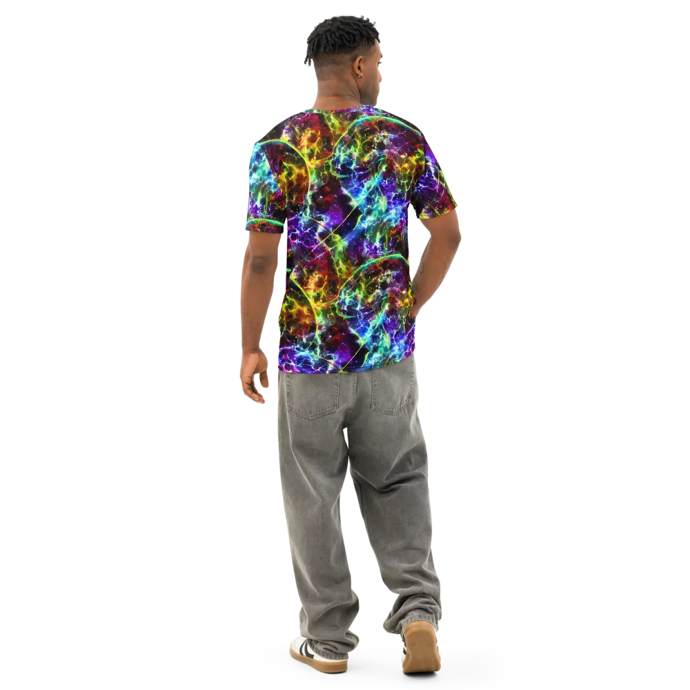Lorentzen Lightstorm on Men's Cotton Crew Neck T-Shirt — Back