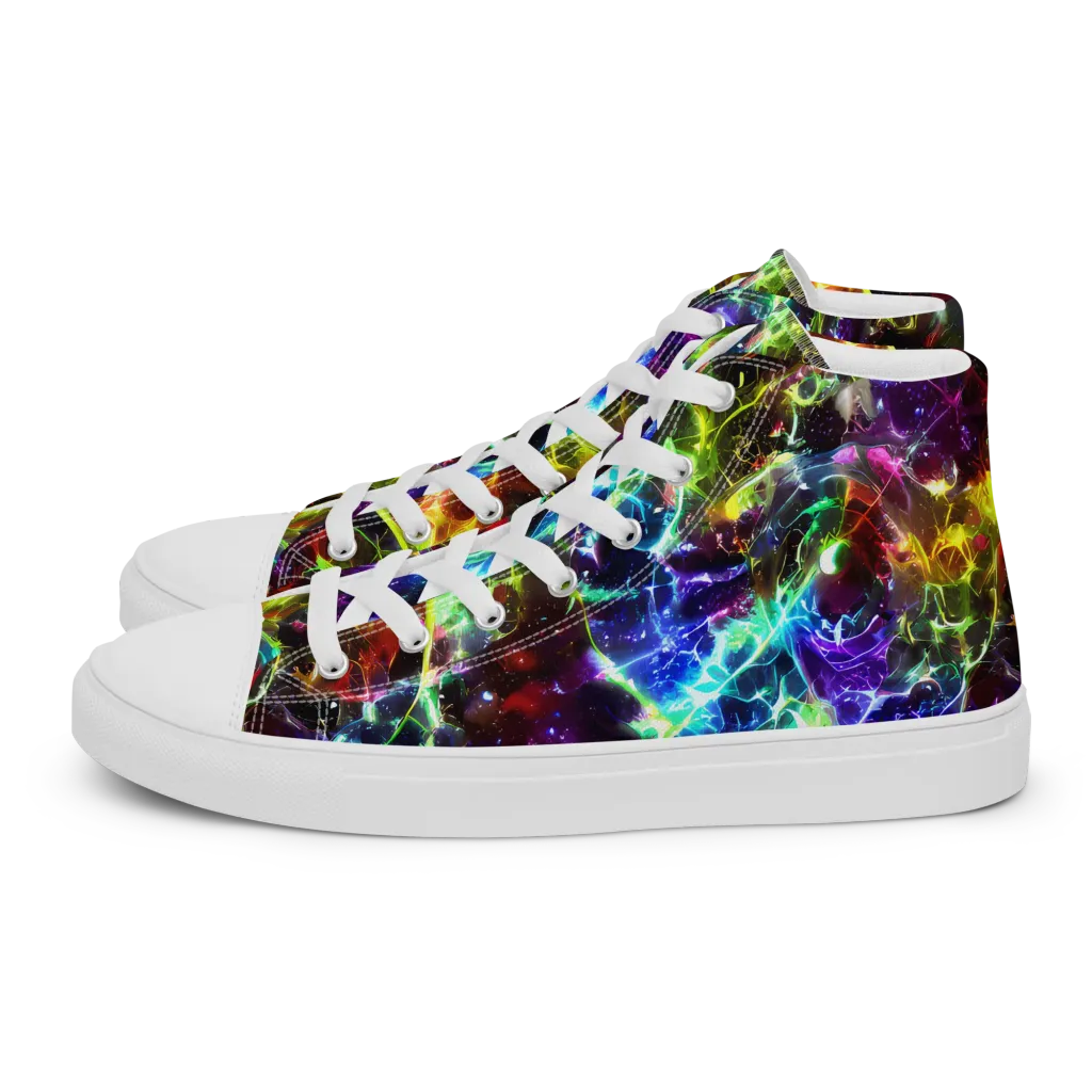 Lorentzen Lightstorm on Men's High Top Canvas Shoes — Left