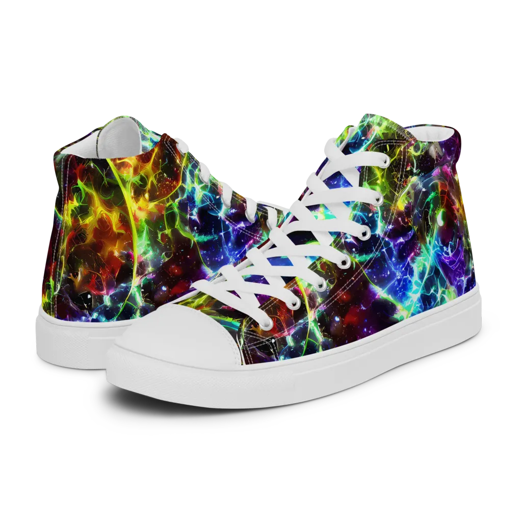 Lorentzen Lightstorm on Men's High Top Canvas Shoes — Left