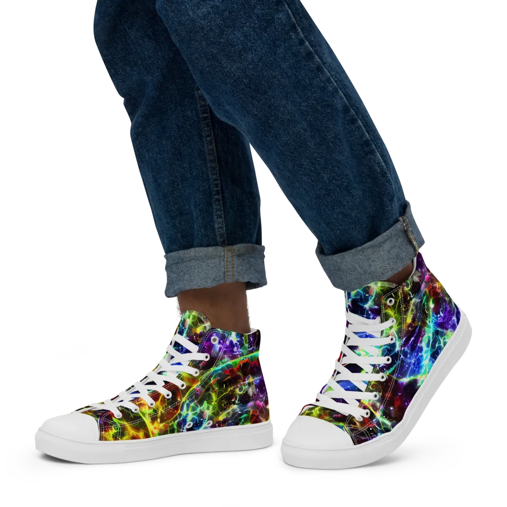 Lorentzen Lightstorm on Men's High Top Canvas Shoes — Left