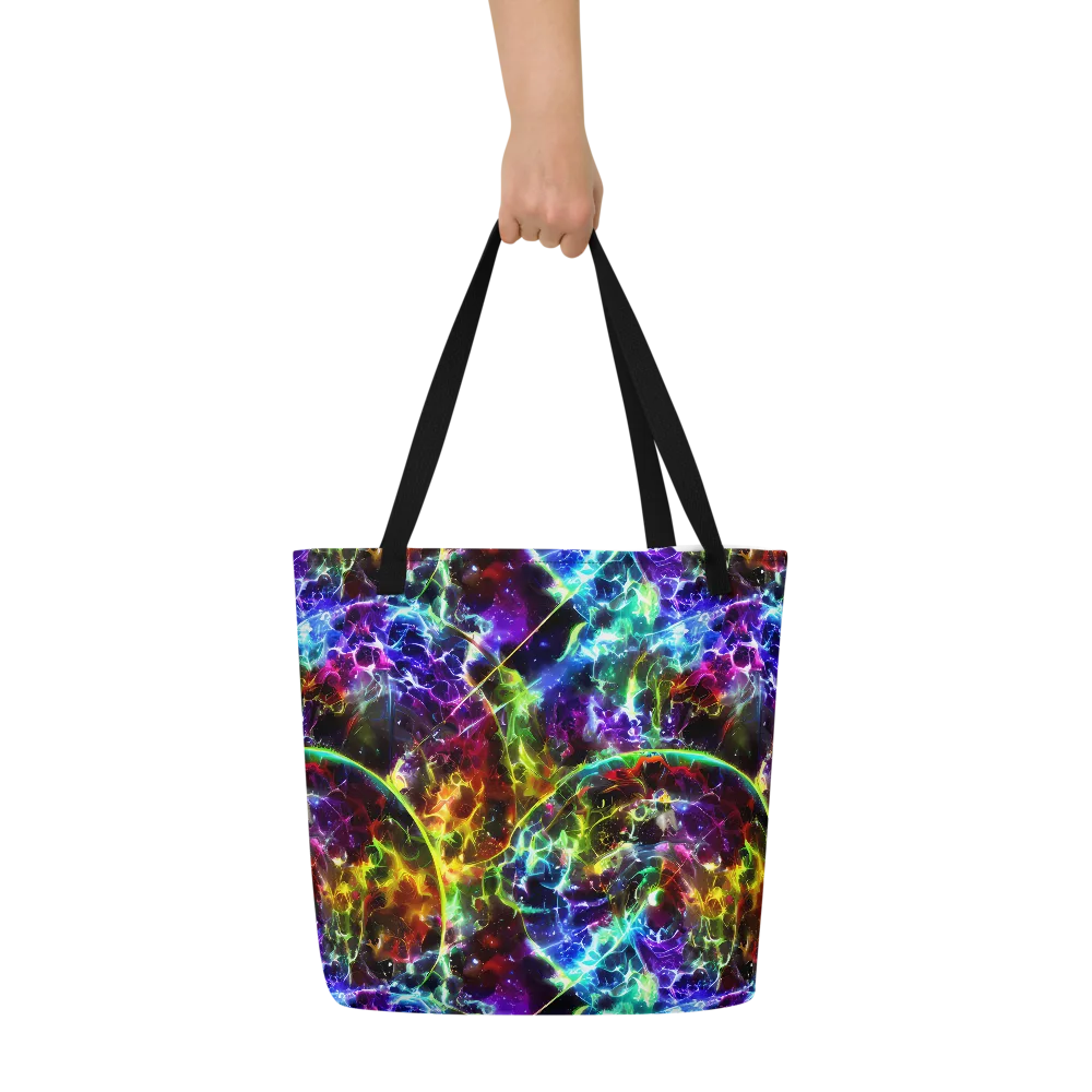 Lorentzen Lightstorm on Large Tote Bag W/ Pocket — Front