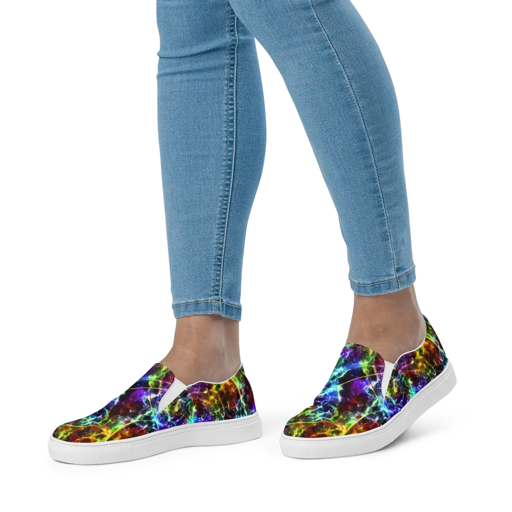 Lorentzen Lightstorm on Women's Slip-On Canvas Shoes — Front