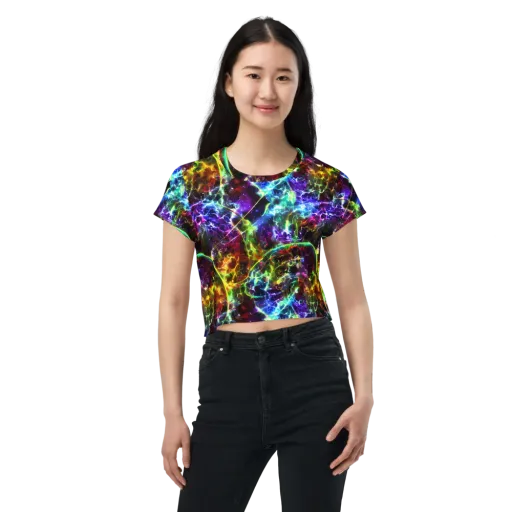 Lorentzen Lightstorm on a Crop Tee
