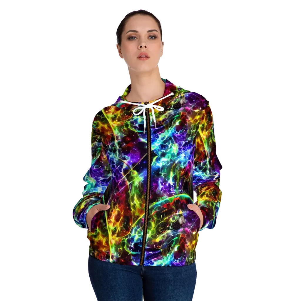 Lorentzen Lightstorm on Women's Full-Zip Hoodie — Front On Person