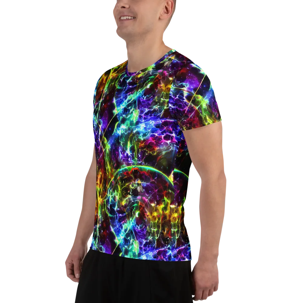 Lorentzen Lightstorm on Men's Athletic T-Shirt — Left