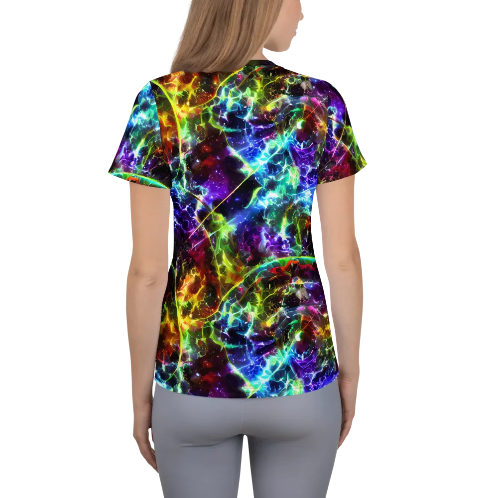 Lorentzen Lightstorm on Women's Athletic T-Shirt — Back