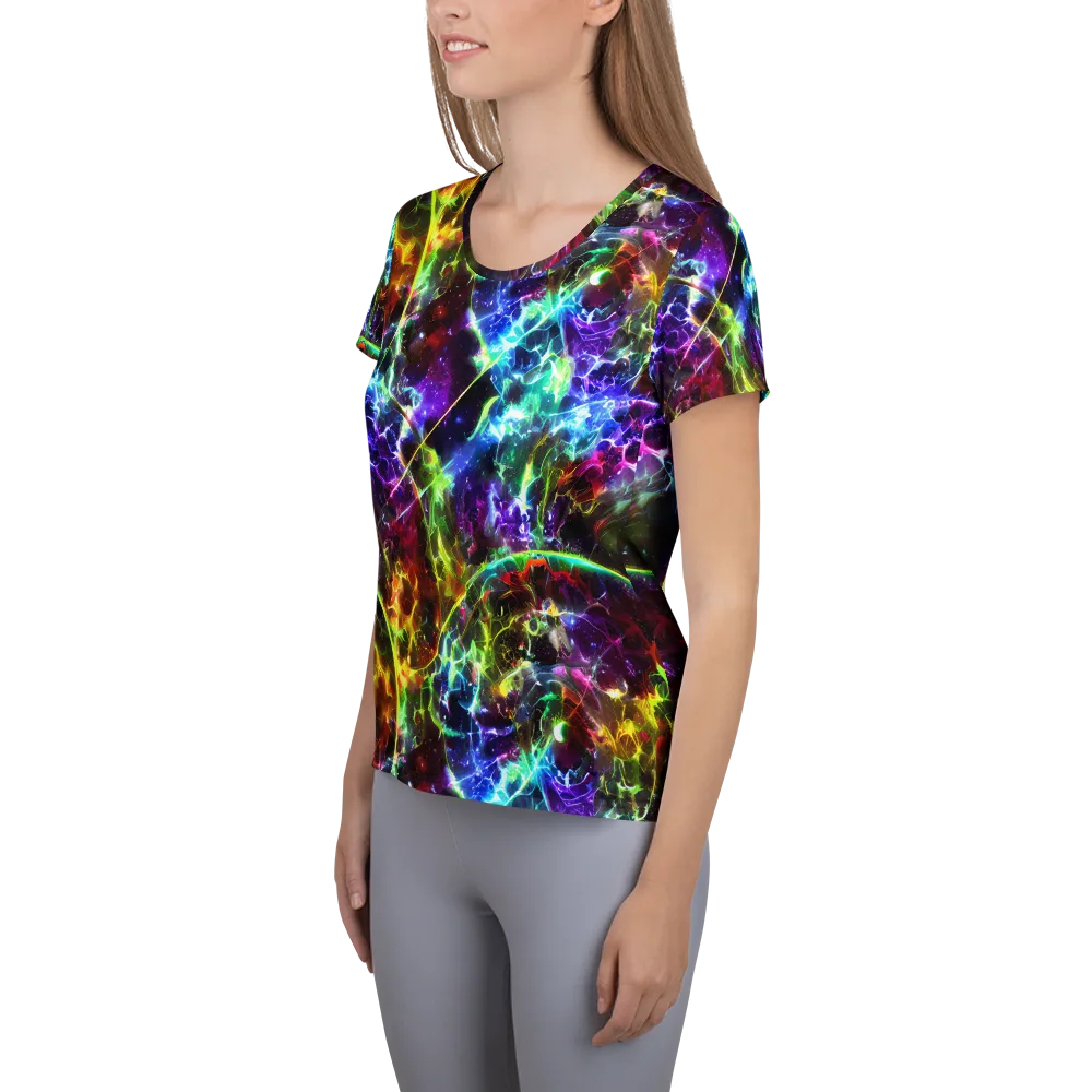 Lorentzen Lightstorm on Women's Athletic T-Shirt — Left