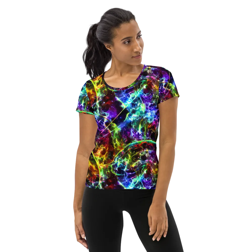 Lorentzen Lightstorm on Women's Athletic T-Shirt — Front