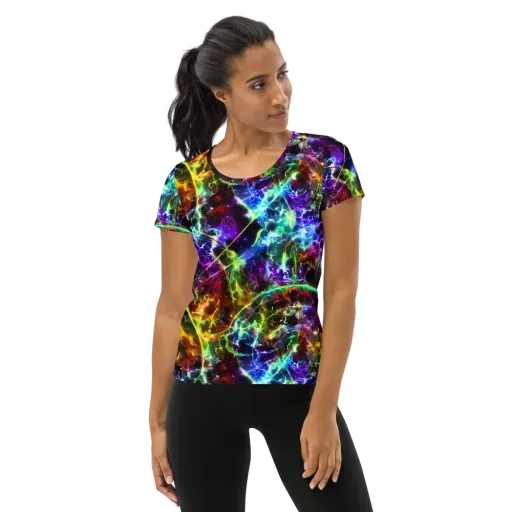 Lorentzen Lightstorm on a Women's Athletic T-Shirt