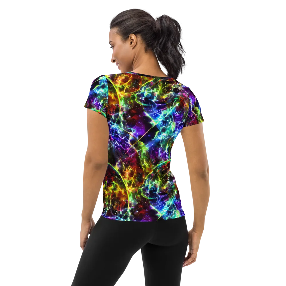 Lorentzen Lightstorm on Women's Athletic T-Shirt — Back