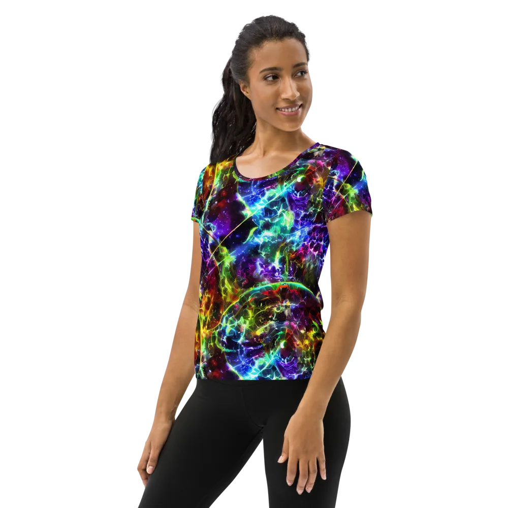 Lorentzen Lightstorm on Women's Athletic T-Shirt — Left