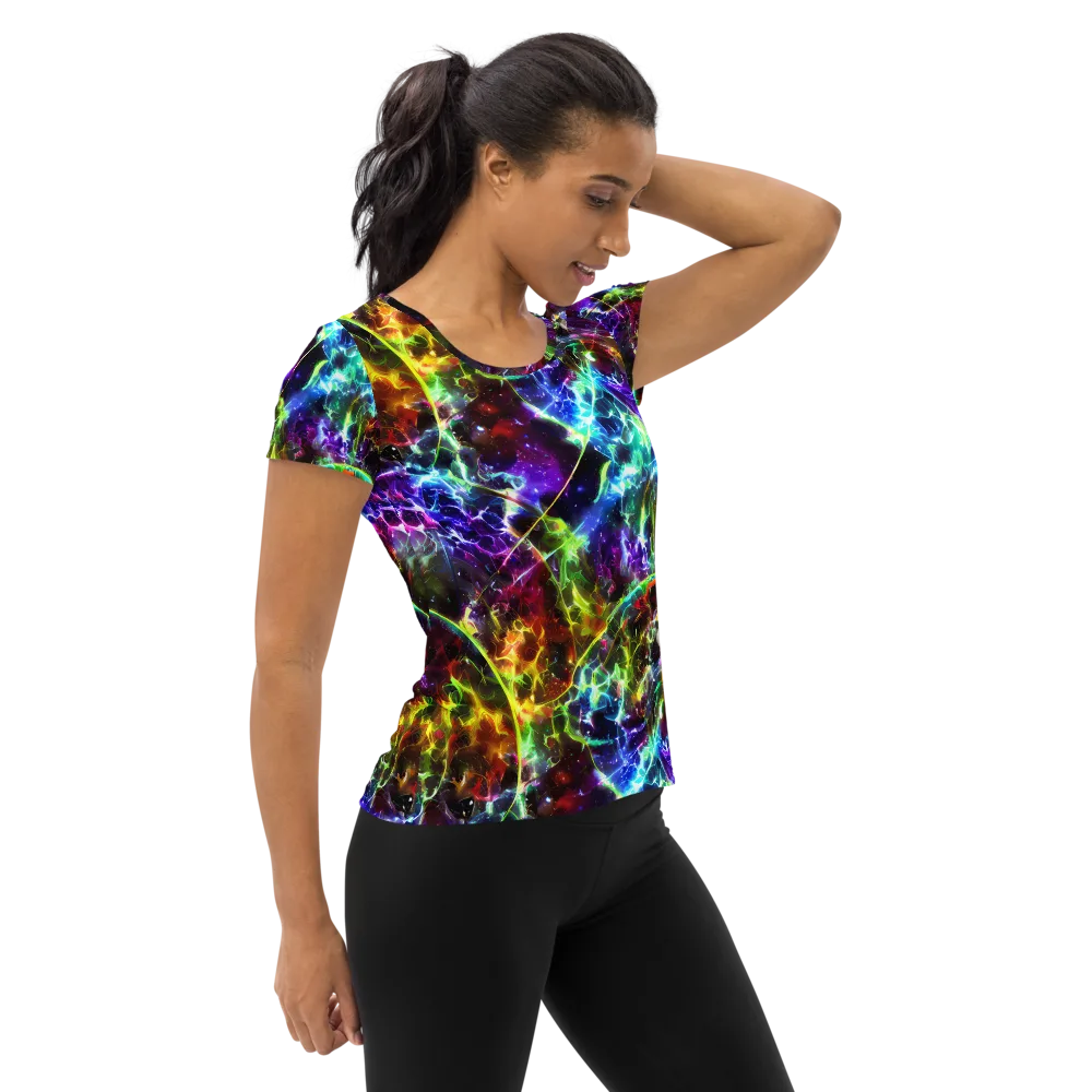 Lorentzen Lightstorm on Women's Athletic T-Shirt — Right